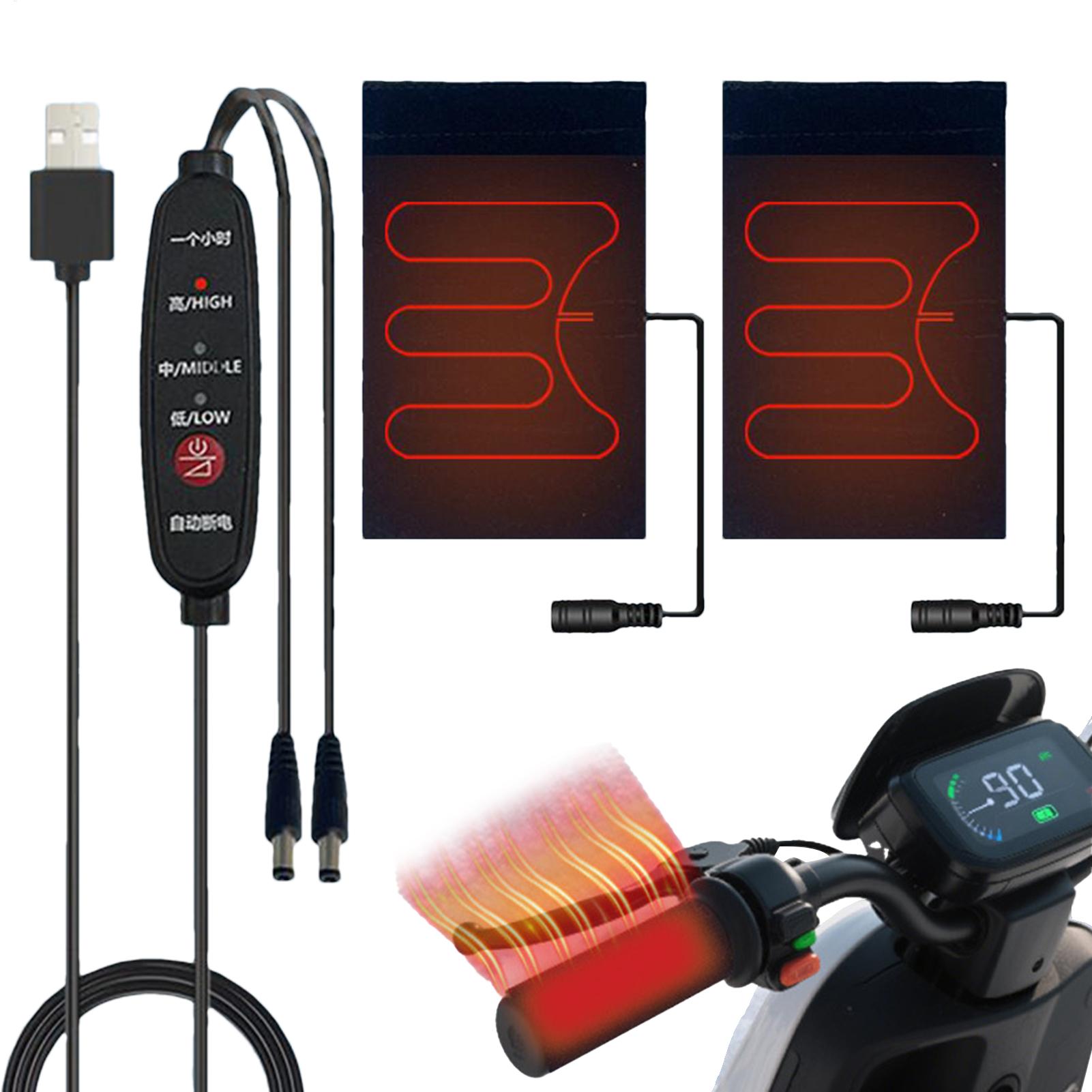 مقابض دراجة نارية مدفأة بجهد 5 - مراجعة Handlebar Grip Heated وسعره
