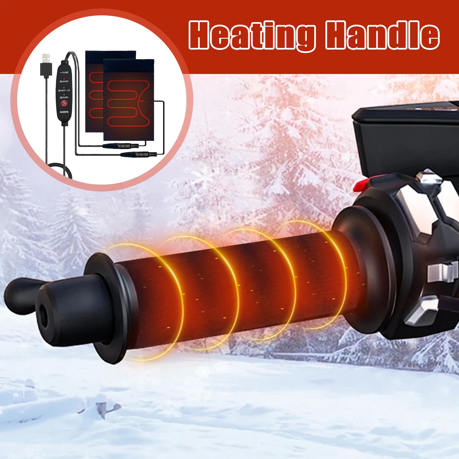 مقابض دراجة نارية مدفأة بجهد 5 - مراجعة Handlebar Grip Heated وسعره