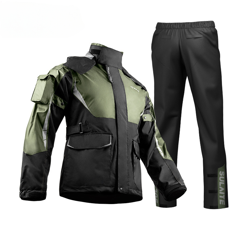 طقم بدلة معطف واق من المطر مضا - مراجعة Motorcycle Gear Mens وسعره