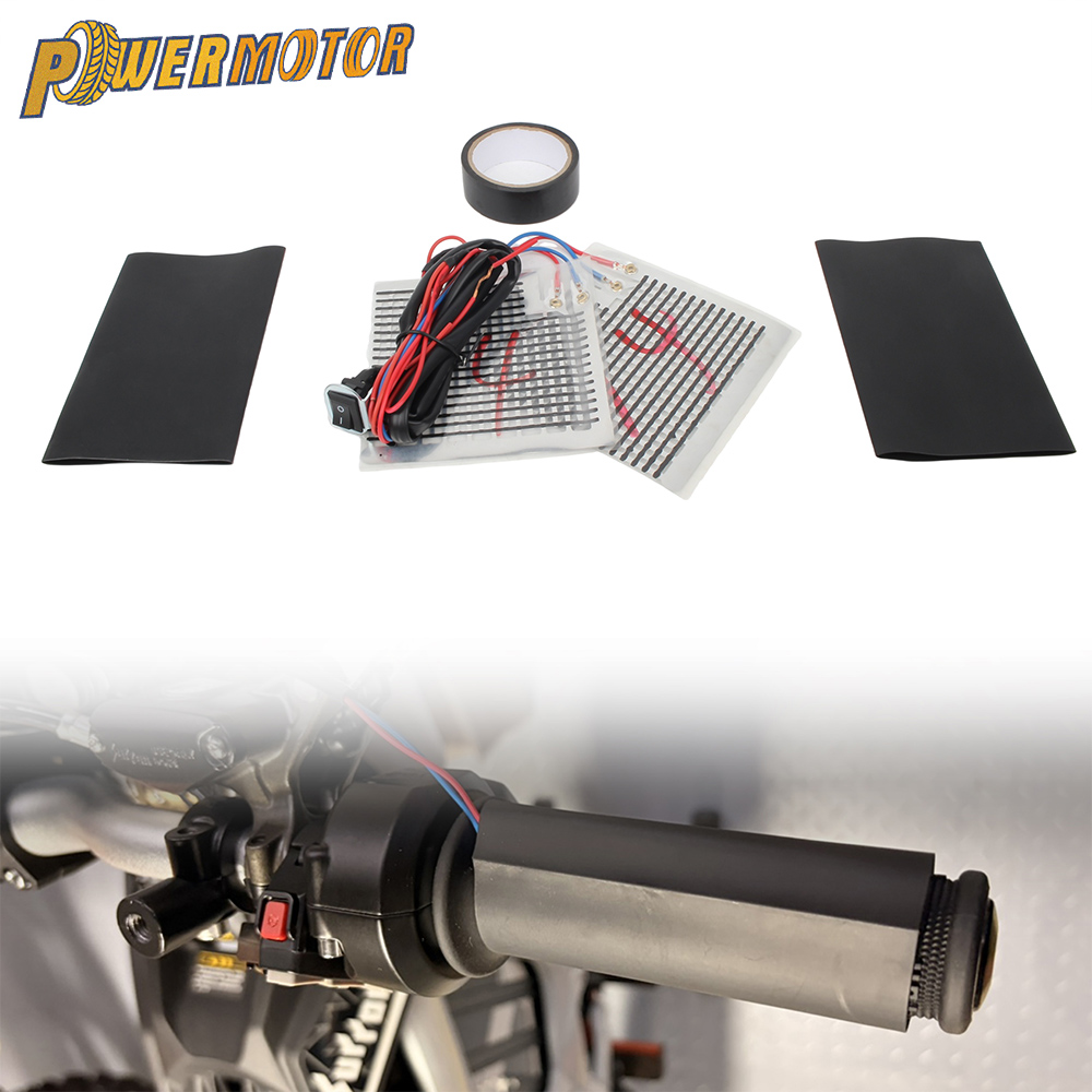 مقابض دراجة نارية مدفأة 12 فول - مراجعة Handlebar Grip Heated وسعره